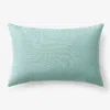 The Company Store Indoor/outdoor Toss Pillow In Teal/turquoise Blue