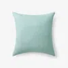The Company Store Indoor/outdoor Toss Pillow In Teal/turquoise Blue
