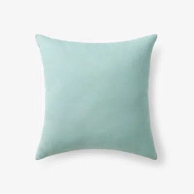 The Company Store Indoor/outdoor Toss Pillow In Teal/turquoise Blue