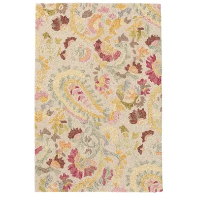 The Company Store Ines Hand Hooked Wool Rug In Beige