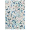 The Company Store Ines Hand Hooked Wool Rug In Blue/gray