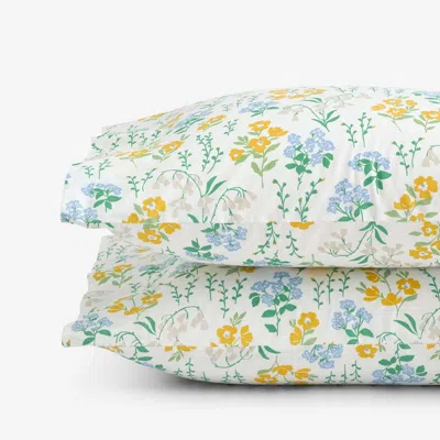 The Company Store Isadora Classic Cool Cotton Percale Pillowcase Set In Multi