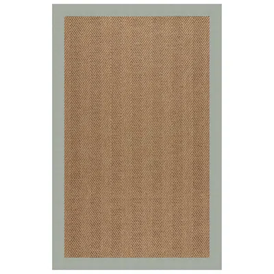 The Company Store Islamorada Herringbone Sunbrella Bordered Indoor/outdoor Rug In Green