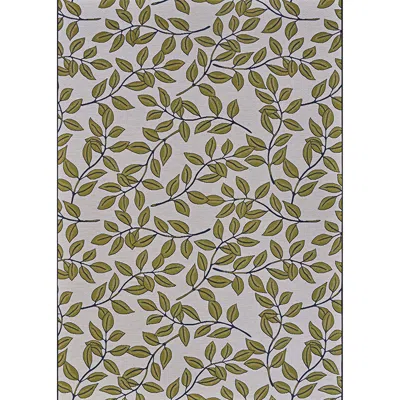 The Company Store Ivy Flat Woven Outdoor Rug In Green