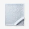 The Company Store Jacquard Leaf Yarn-dyed Premium Smooth Supima® Cotton Wrinkle-free Sateen Flat Bed Sheet In Blue Shadow