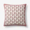 The Company Store Jiya Reversible Decorative Square Pillow Cover In Red