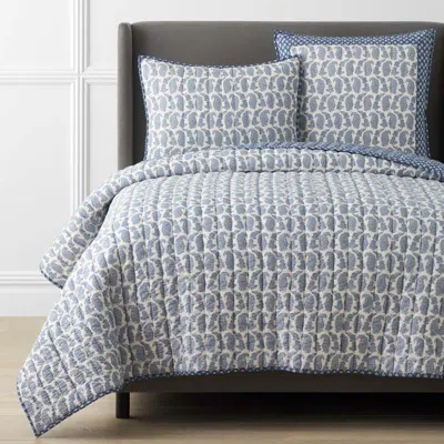 The Company Store Jiya Reversible Quilt In Blue