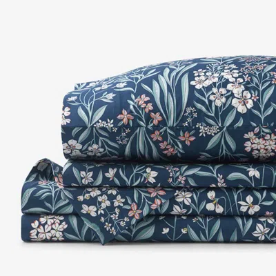 The Company Store Julienne Classic Cool Cotton Percale Bed Sheet Set In Multi