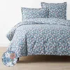 The Company Store Julienne Classic Cool Cotton Percale Duvet Cover In Blue