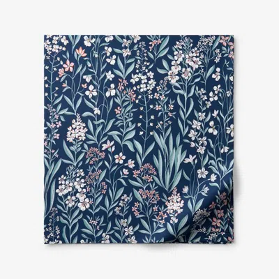 The Company Store Julienne Classic Cool Cotton Percale Flat Bed Sheet In Multi