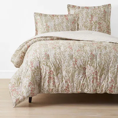 The Company Store Julienne Classic Cool Cotton Percale Reversible Comforter In Multi