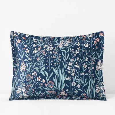 The Company Store Julienne Classic Cool Cotton Percale Reversible Sham In Multi