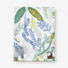 The Company Store Jungle Classic Cool Organic Cotton Percale Quilted Reversible Sherpa Stroller Blanket In Blue/brown/multi