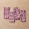 The Company Store Katherine Plaid Napkins, Set Of 4 In Red