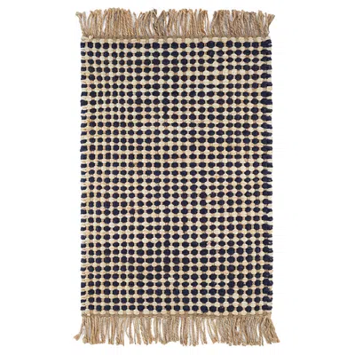 The Company Store Kuba Handwoven Jute Rug In Beige/black