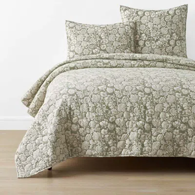 The Company Store Kyla Floral Quilt In Green