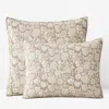 The Company Store Kyla Floral Quilted Sham In Sand