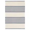 The Company Store La Mirada Handwoven Cotton Rug In Ivory/navy