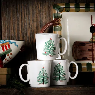 The Company Store Lastra Holiday Mug In Green