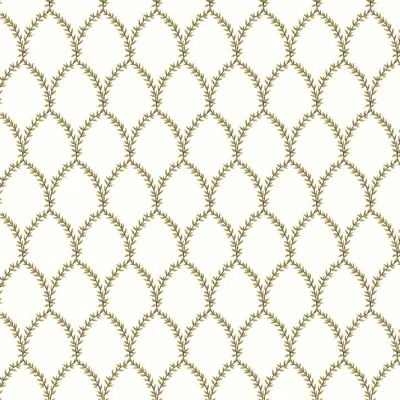 The Company Store Laurel Traditional Wallpaper In Ivory/yellow