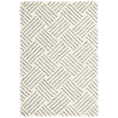 The Company Store Layers Hand Hooked Wool Rug In Gray