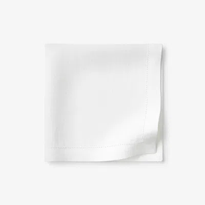 The Company Store Linen Napkins, Set Of 4 In White