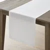 The Company Store Linen Table Runner In White