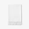 The Company Store Linen Throw Blanket In White