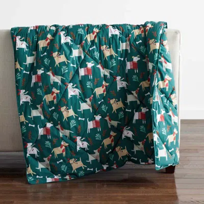 The Company Store Loftaire™ Down Alternative Holiday Throw Blanket In Green