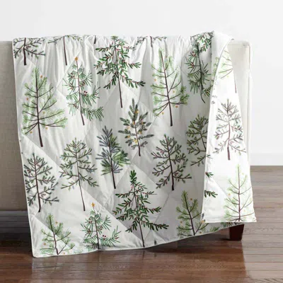 The Company Store Loftaire™ Down Alternative Holiday Throw Blanket In Green