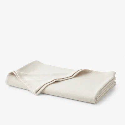 The Company Store Luxe Lambswool Blanket In Ivory