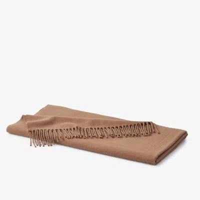 The Company Store Luxe Lambswool Throw Blanket In Beige