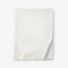 The Company Store Luxe Smooth Egyptian Cotton Sateen Flat Bed Sheet In Ivory