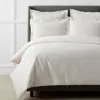 The Company Store Luxe Smooth Egyptian Cotton Sateen Oversized Duvet Cover In Ivory
