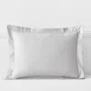 The Company Store Luxe Smooth Egyptian Cotton Sateen Sham In Gray Mist