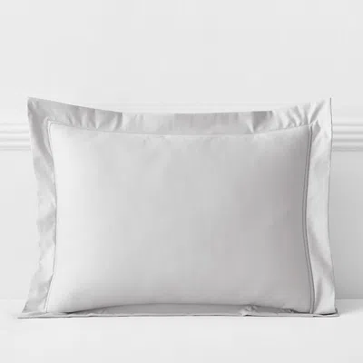 The Company Store Luxe Smooth Egyptian Cotton Sateen Sham In Gray Mist