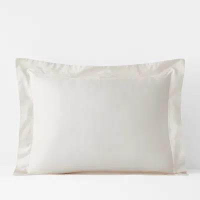 The Company Store Luxe Smooth Egyptian Cotton Sateen Sham In Neutral
