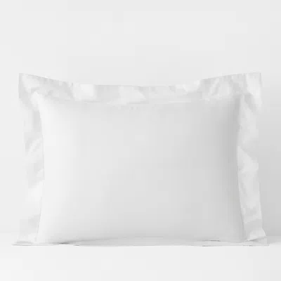 The Company Store Luxe Smooth Egyptian Cotton Sateen Sham In White