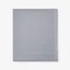 The Company Store Luxe Ultra-cozy Cotton Flannel Deep Pocket Flat Bed Sheet In Gray