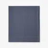The Company Store Luxe Ultra-cozy Cotton Flannel Deep Pocket Flat Bed Sheet In Slate Blue