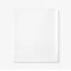 The Company Store Luxe Ultra-cozy Cotton Flannel Flat Bed Sheet In White