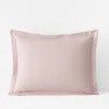 The Company Store Luxe Ultra-cozy Cotton Flannel Sham In Pink