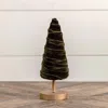 The Company Store Luxe Velvet Ribbon Trees, Medium In Green