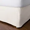 The Company Store Madelyn Egyptian Cotton Matelassé 18 In. Drop Bed Skirt In Ivory