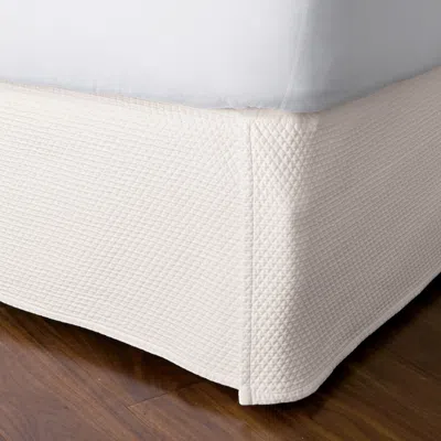 The Company Store Madelyn Egyptian Cotton Matelassé 18 In. Drop Bed Skirt In Ivory