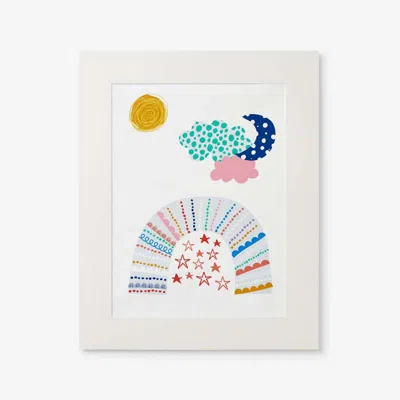 The Company Store Magical Rainbows Wall Art In Gray