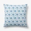 The Company Store Mahika Decorative Square Pillow Cover In Light Blue