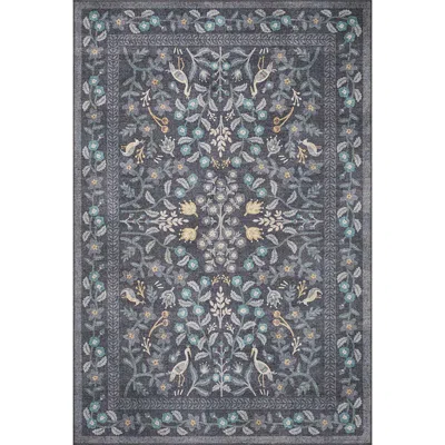 The Company Store Maison Performance Rug In Black/blue