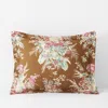 The Company Store Malti Premium Smooth Sateen Reversible Sham In Brown