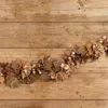 The Company Store Maple Leaf & Berry Garland In Brown